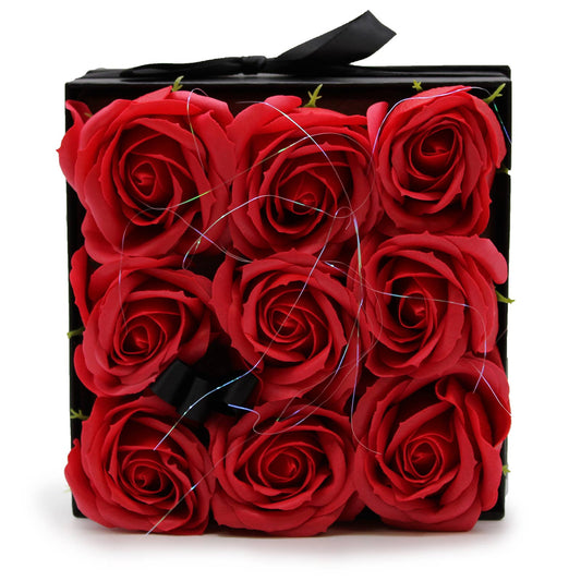 Stunning Rose Bouquet Soap - Large Square Shape Red