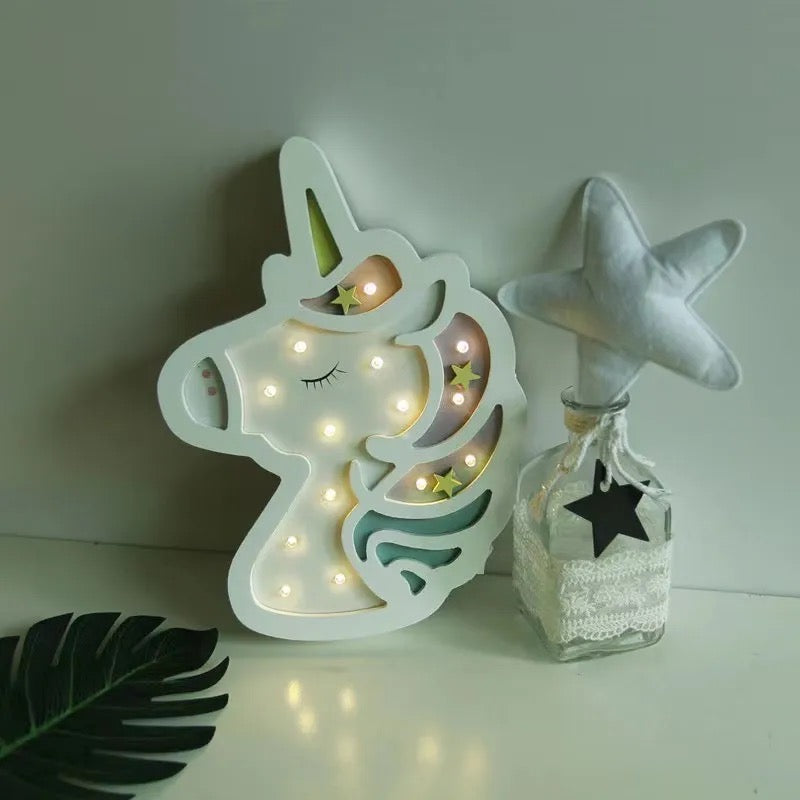 Unicorn Night Light Nursery Room Decor