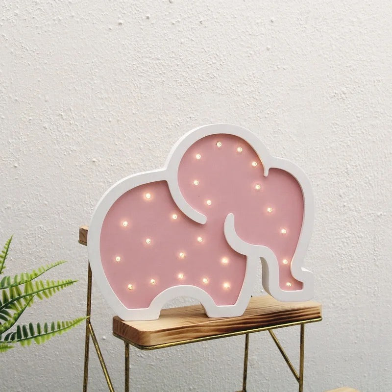 Elephant Night Light Nursery Room Decor