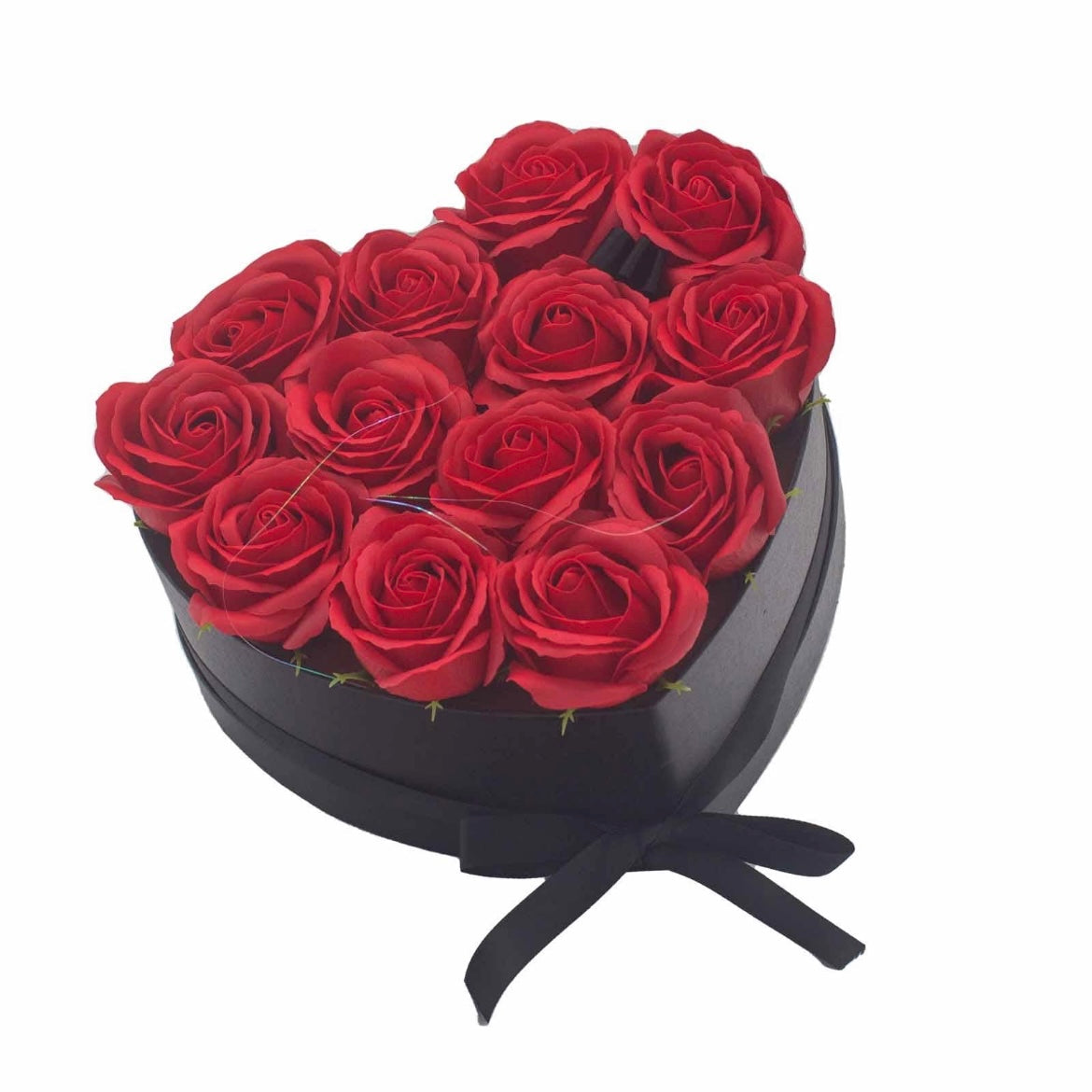 Stunning Rose Bouquet Soap - Large Heart Shape Red