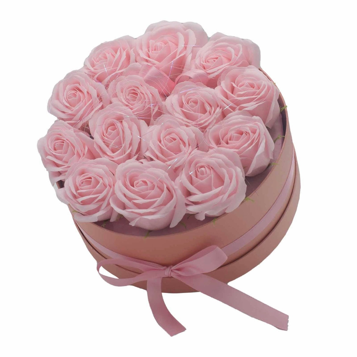 Stunning Rose Bouquet Soap - Large Round Shape Pink