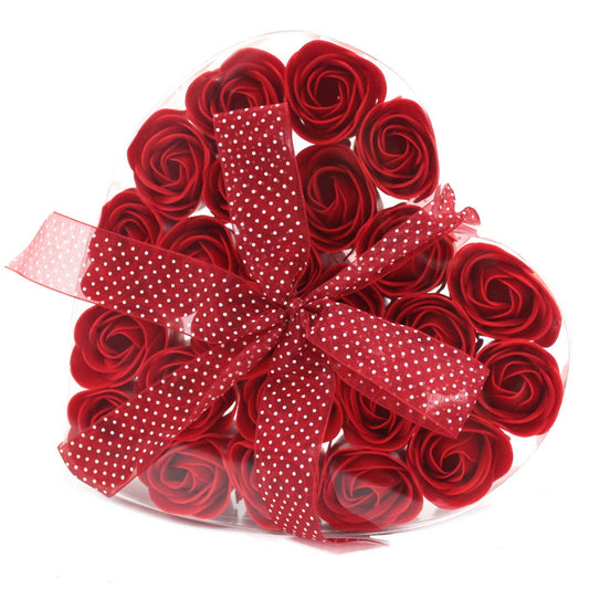 Stunning Rose Bouquet Soap - Small Heart Shape