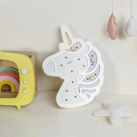 Unicorn Night Light Nursery Room Decor