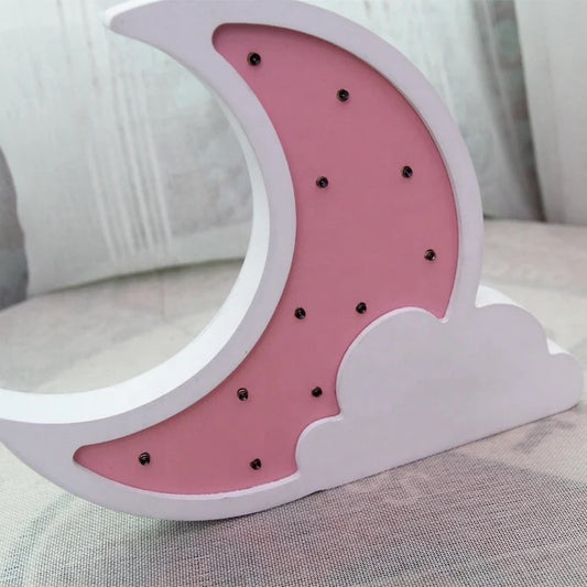Moon Cloud Night Light Nursery Room Decor