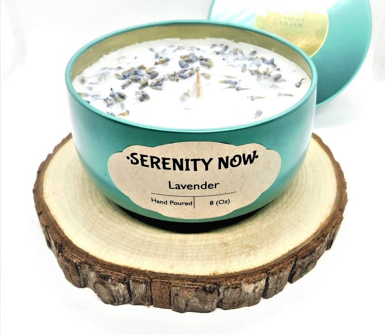 SERENITY NOW Lavender Scented Candle